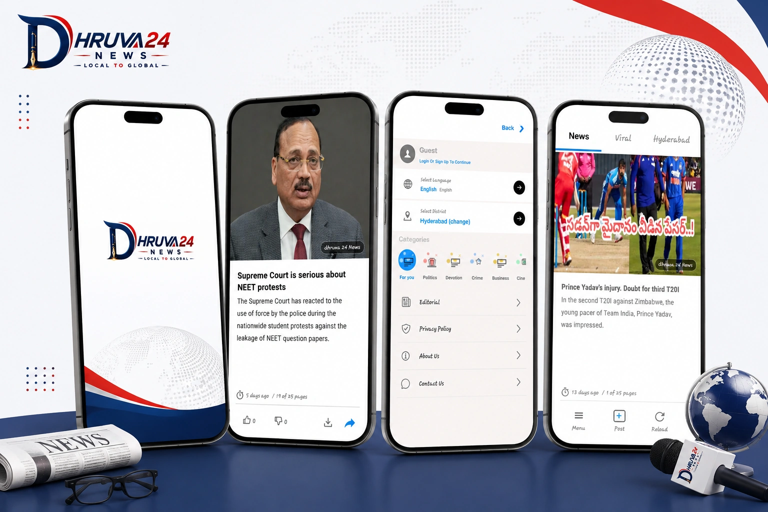 Dhruva24 News Website