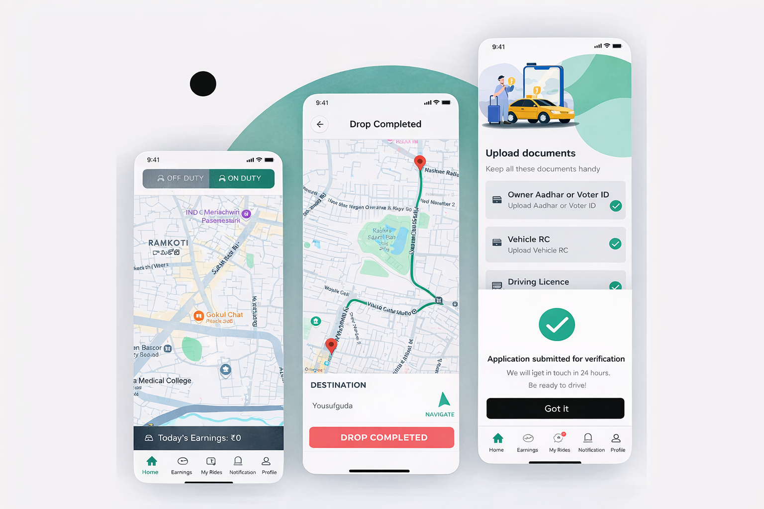 Driveome Partner App - Mobile App by Dexterous Technology