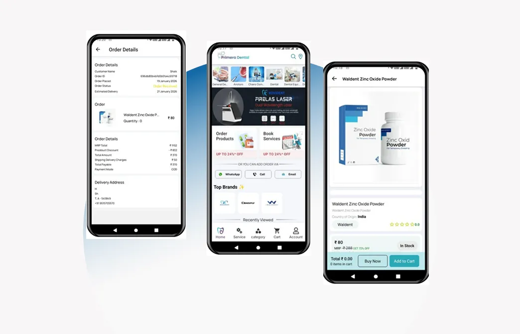 Primeradental Hub Mobile App