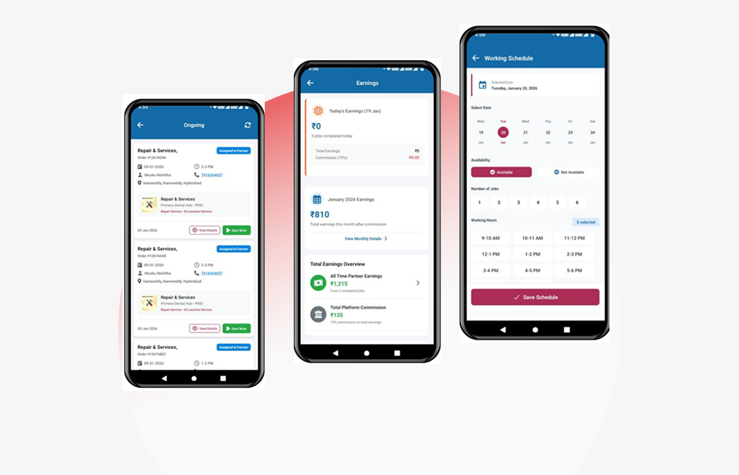 Primeradental Partner App - Mobile App by Dexterous Technology