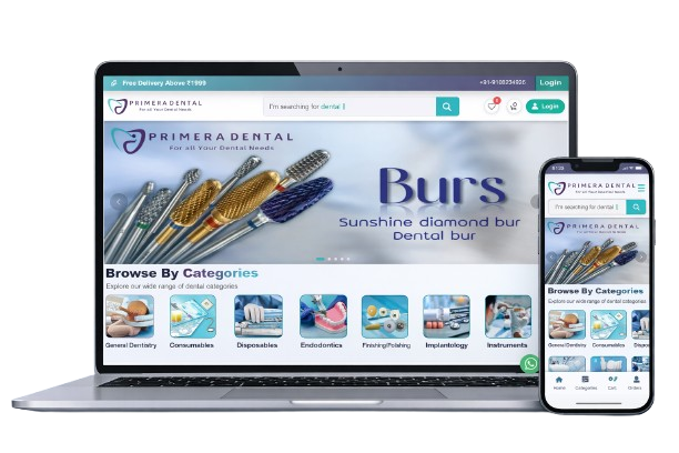 Primeradental Hub Website - Dexterous Technology Portfolio