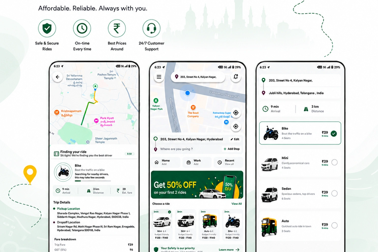 Taxi Booking (Rapido / Ola Clone)