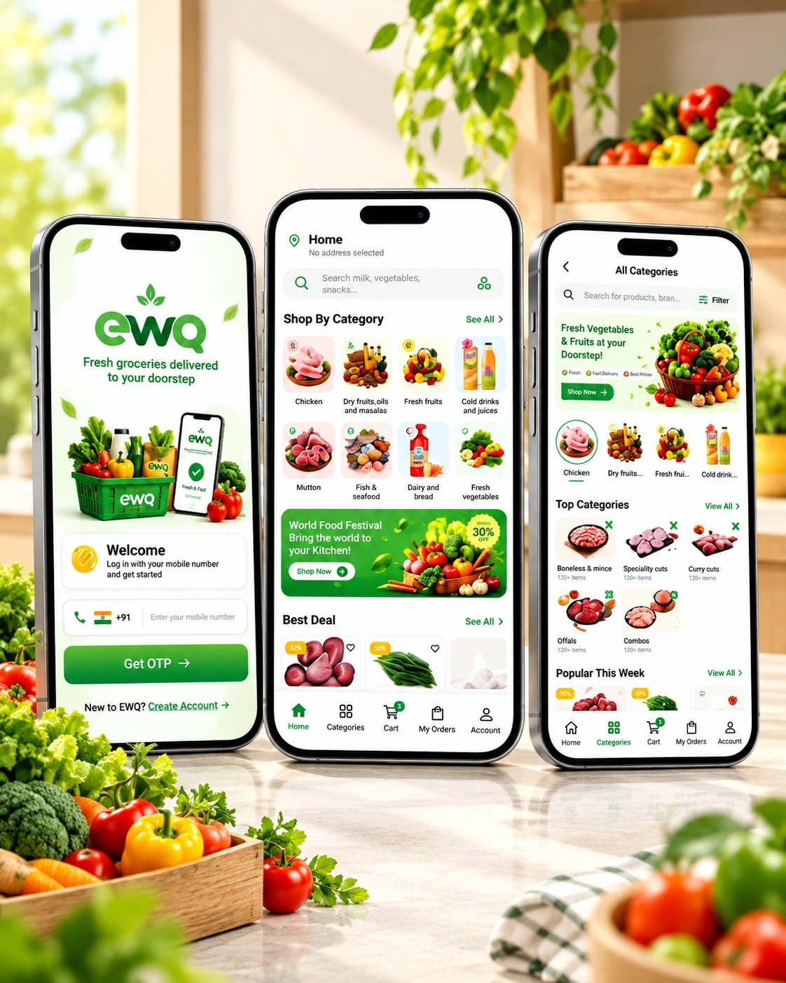 Grocery E-Commerce App & Website
