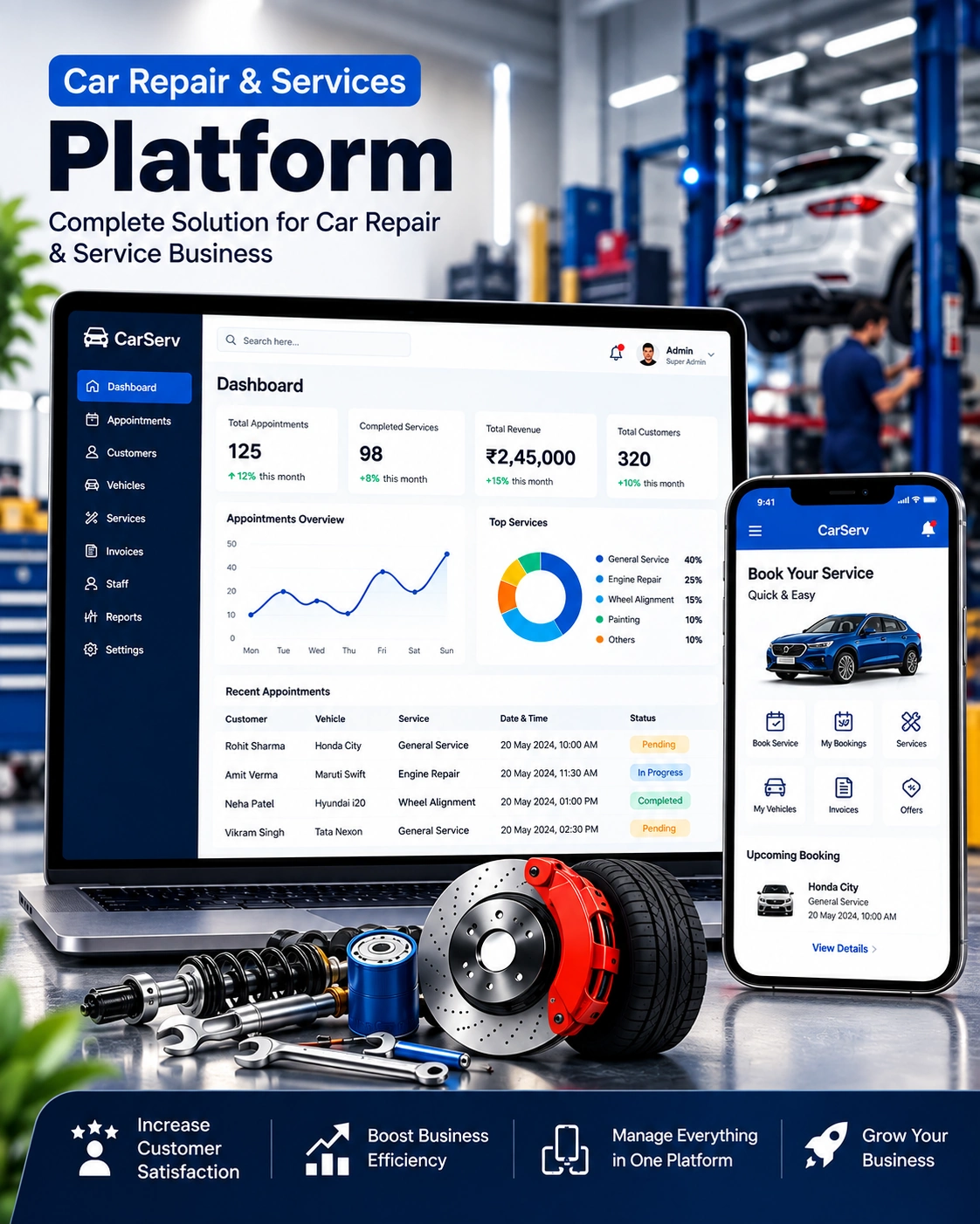 Car Repair & Services Platform