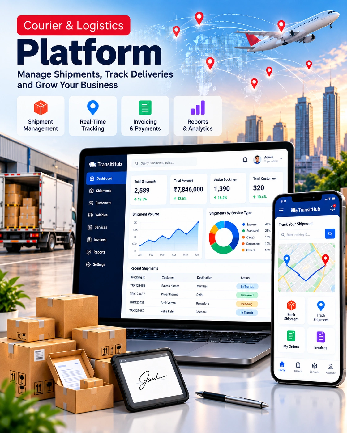 Courier App & Website