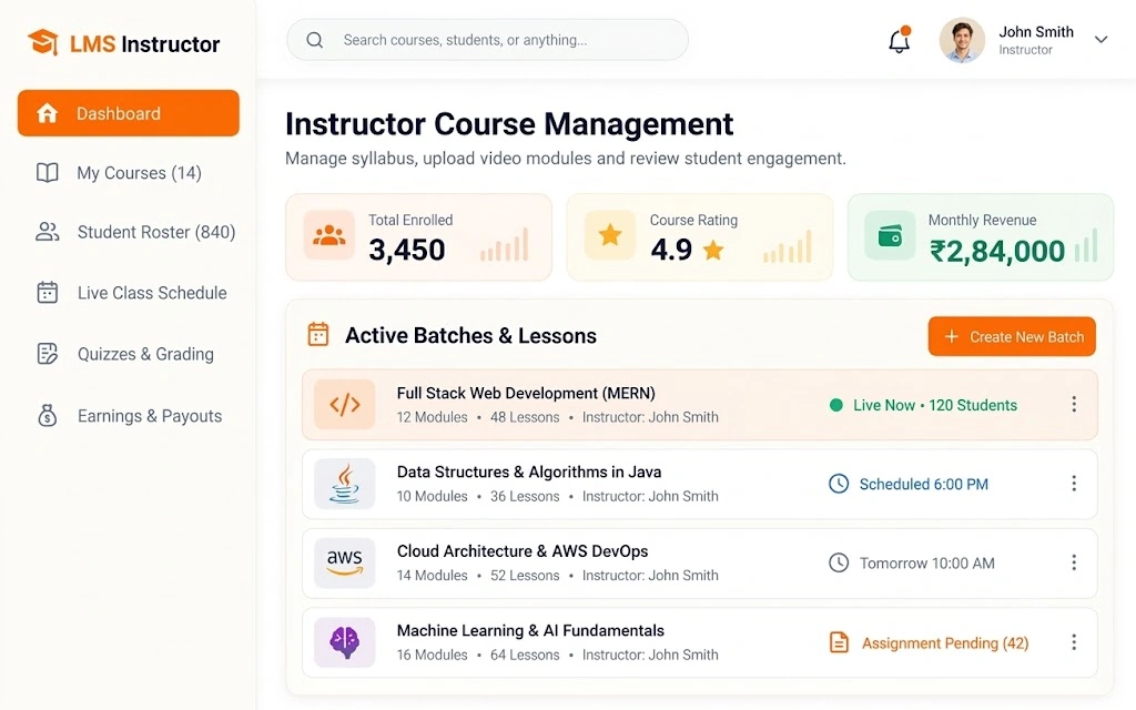 Instructor Course Builder