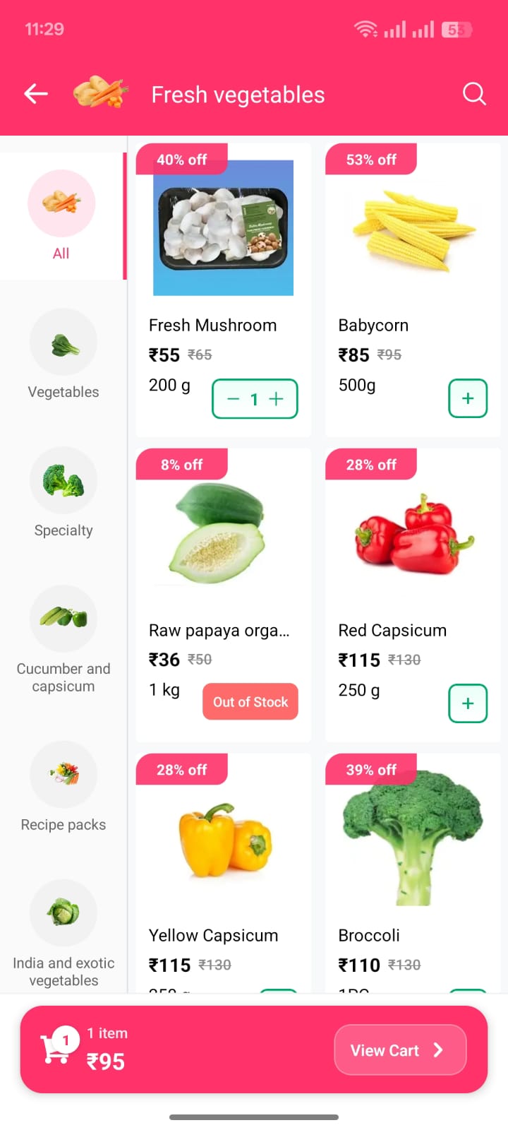 Wishlist - Grocery App