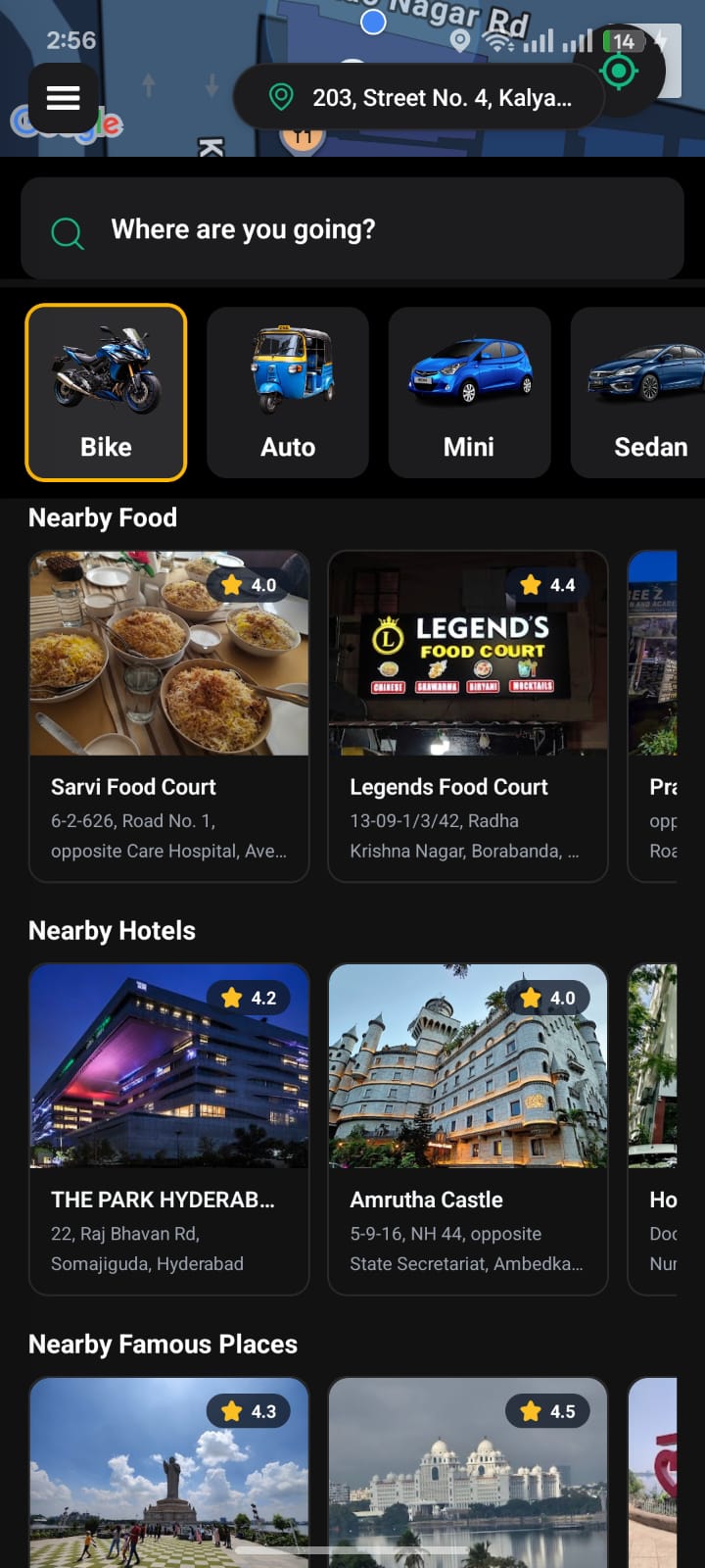 Screen 5 - Ride Sharing App