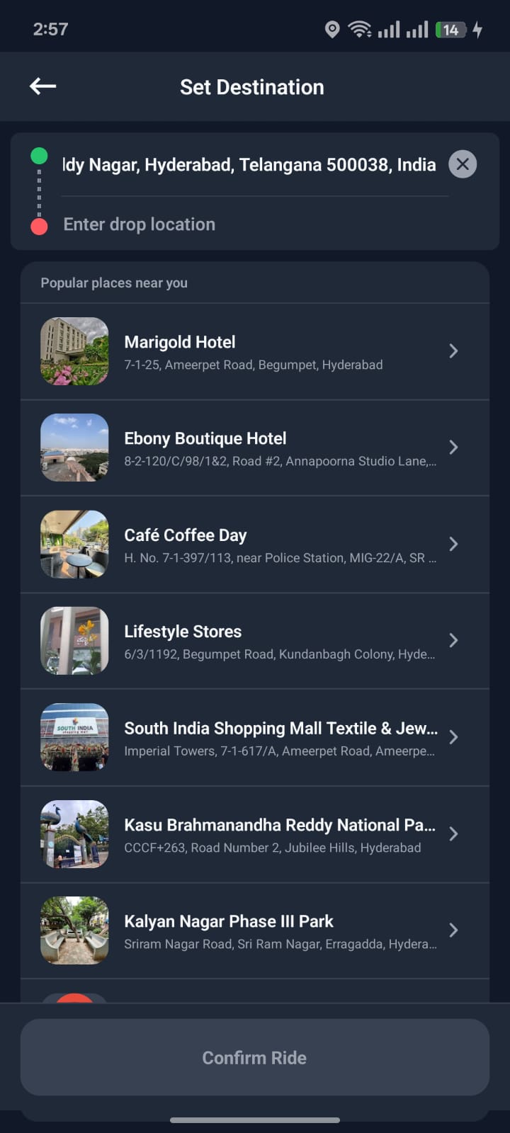 Screen 9 - Ride Sharing App
