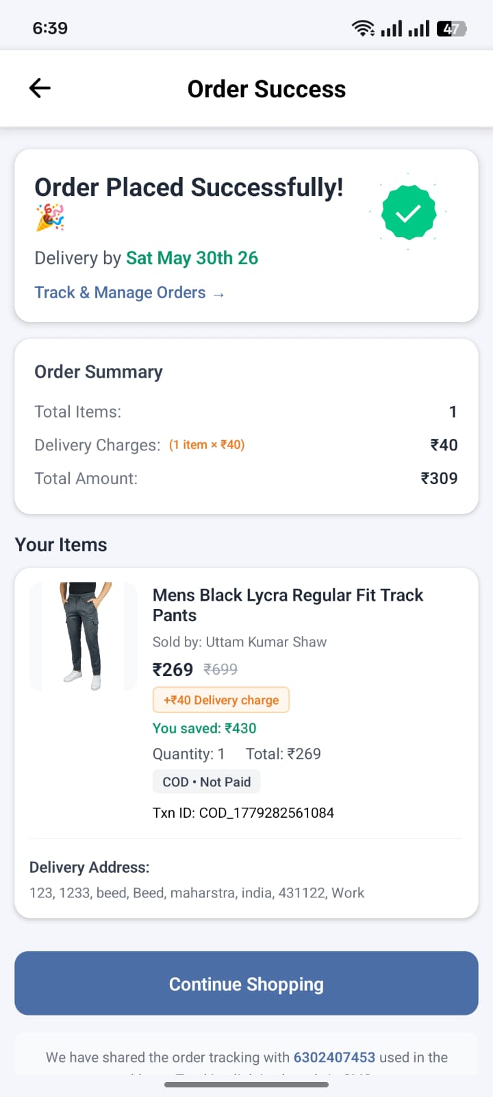 Screen 10 - Ecommerce App