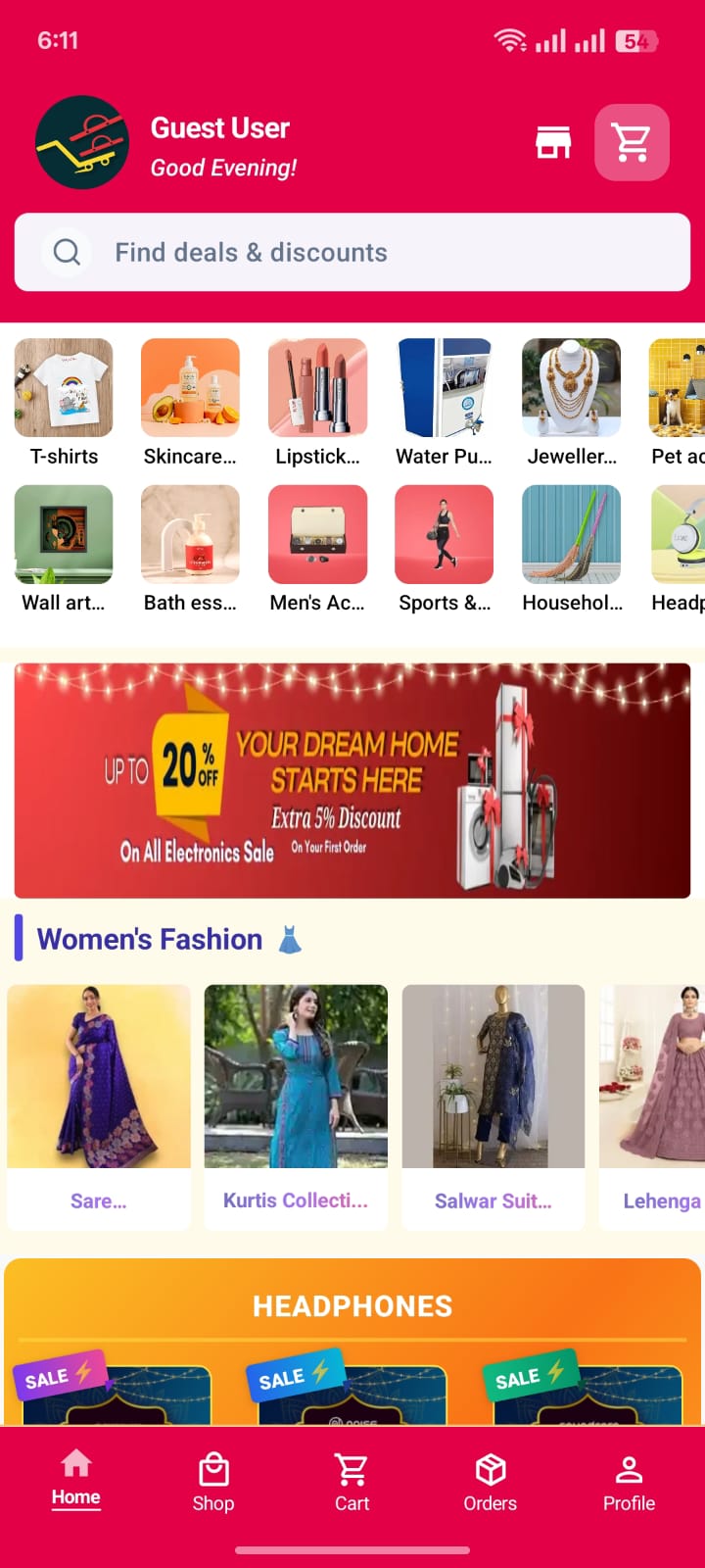 Screen 3 - Ecommerce App