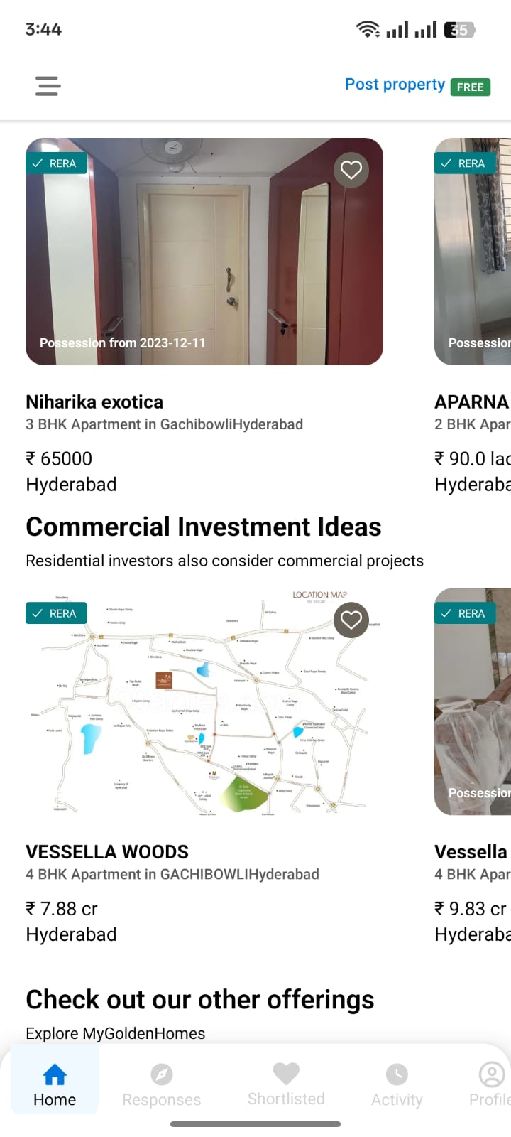 Saved Properties - Real Estate App